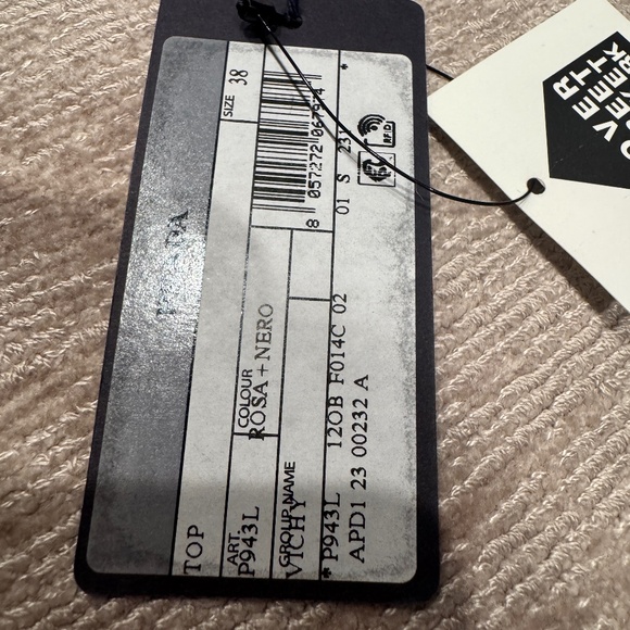 PRADA Gingham Bralette crop top size 38 NEW - Picture 9 of 12